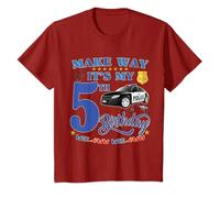 Make way it's my 5th birthday police themed birthday party T-Shirt