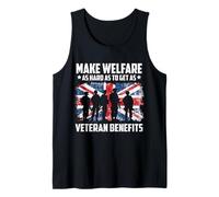 Make Welfare As Hard As To Get As Veteran Benefits UK Flag Tank Top