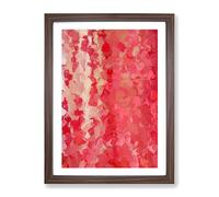 Make You Love Me Abstract Framed Print for Living Room Bedroom Home Office Décor, Wall Art Picture Ready to Hang, Walnut A2 Frame (64 x 46 cm)