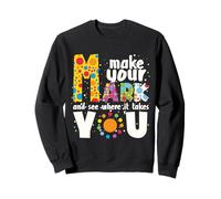 Make Your Mark And See Where It Gets You Cute Dot Day Sweatshirt