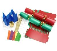 Brimtoy Make your own 14" Red & Green Christmas cracker kits x 6