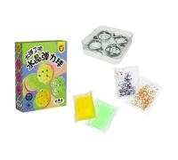 Make Your Own Bouncy Set For Children From 8 Years Colourful Bouncy Make Yourself Scientific Experiment Box Makes Up To 4 Jumping Games Sausage (Green, One Size)