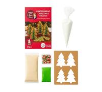 Make Your Own Christmas Gingerbread Biscuit Tree Kit - Christmas Activity for Family, Schools, Church - Fast & Easy To Bake & Assemble - Makes 5 X 3D Trees - Complete Xmas Biscuit Mix - Vegetarian