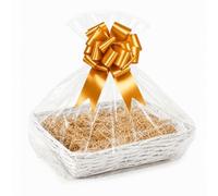 Make Your Own Gift Hamper Basket Kit - Wicker Hamper Box for Christmas, Birthday, Wedding, Easter - Empty Gift Baskets for DIY Presents and Hampers