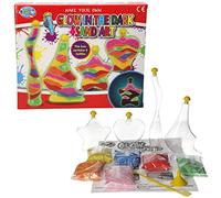 Make Your Own Glow in the Dark Sand Art Kit, 4 Bottles, Arts and Crafts Creative Activity Set