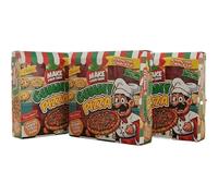 Make Your Own Gummy Pizza Assorted Fruit Flavour Sweet Kit Fun DIY Candy Activity for Kids Includes Pizza Base Sauce Cheese and Toppings (pack of 3 (252g in total))