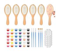 Make Your Own Hair Brush DIY Hairbrush Kit | Wood Hair Comb Craft Set for The Craft Enthusiasts Art Beginners Party Planners Home Crafting Families Birthday Holiday