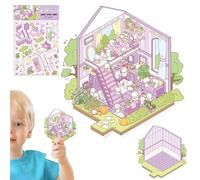Make Your Own House Stickers | 3D Effect Landscaping Decals | Scrapbooking Decoration Tool, Mobile Phone Case Decals for Kids Adults