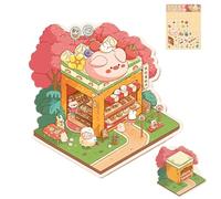 Make Your Own House Stickers - Decorative Wall Decals 3D Effect - Cartoon Landscaping Decals Scenes for Kids Adults, Scrapbooking Decoration Tool