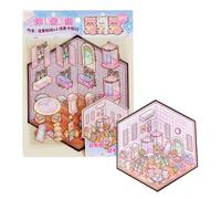 Make Your Own House Stickers - Stress Relief Stickers with Effect | Self-Adhesive Stickers for Your Own Home, Cartoon Sticker Scenes for Children and Stickers for Small Spaces