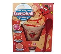 Make Your Own Ice Cream Treat - Includes Gumballs, Sauce, Sherbet & Spoon for Fun DIY Snack Creation - Perfect for Kids, Ice Cream Lovers & Creative Snack Time (Strawberry (pack of 1))