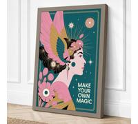 Make Your Own Magic Art Deco Canvas Wall Art Print 18x12 Inch