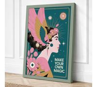 Make Your Own Magic Art Deco Canvas Wall Art Print 18x12 Inch