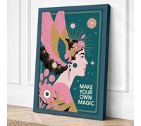 Make Your Own Magic Art Deco Canvas Wall Art Print 18x12 Inch