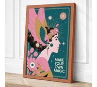 Make Your Own Magic Art Deco Canvas Wall Art Print 36x24 Inch