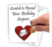 Make Your Own Scratch Card, Surprise Card, Scratch to Reveal Card, Birthday Wish Greeting Card (#Z04)