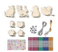 Make Your Own Wind Chimes, Wind Chimes for | 12 Pack Art & Craft Wind Chimes | Spring Projects For, Unfinished Wood Coloring Ornaments, Creating