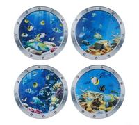 Make Your Walls Come Alive with Beautiful 3D Underwater World Stickers Easy to Clean (4)
