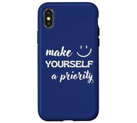 Make Yourself A Priority Positive Self-Love Message Case for iPhone X/XS