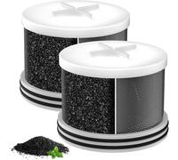 MakeFit Shower Head Activated Carbon Filter Replacement Cartridge for MakeFit Filtered Shower Head - H5H117 (2-PACK)