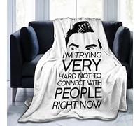 Makegeld Schitt'S Creek David I'm Trying Very Hard Not Ultra-Soft Micro Fleece Throw Blanket Living Room 50"X40"
