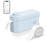 Makeid L1-C Smart Label Maker Machine with Tape - Mini Bluetooth Label Maker, Portable & Rechargeable, Compatible with 9/12/16mm Waterproof Tapes - for Home, Office, School Organization