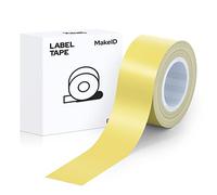 MakeID Label Makers L1 Q1 Refills Waterproof Laminated Custom Stickers Office Labels Replacement 0.63" x 13' (16mm x 4m)