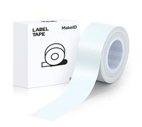 MakeID Label Makers L1 Q1 Refills Waterproof Laminated Custom Stickers Office Labels Replacement 0.63" x 13' (16mm x 4m)