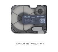 MakeID PET All Conditions Labels for P31S Labeler - Black on White, 10mm x 6.5m, Indoor/Outdoor Use, Security, Asset Tracking, Electrical Labeling