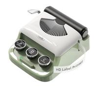 Makeid Q1 Label Maker Machine with Tape - Portable Bluetooth Label Makers for Home & Office Organization - Compatible with Apple iOS & Android - Clear Prints, Custom Templates & Fonts, Retro Design