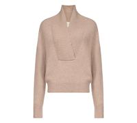 Makela Large V Neck Jumper - female - Loulou De Saison - V-neck Knitwear - Beige - S - Knitwear S