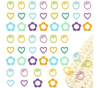 MakemadeDIY 96Pcs 12 Styles Knitting Markers Crochet Stitch Needle Clips