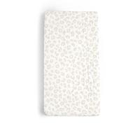 Makemake Organics Organic Changing Pad Cover GOTS Certified Organic Cotton Changing Table Cover Non Toxic Quilted Ultra Soft Girls Boys Leapord Animal Spots (16"x33", Wild)