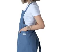 makemake Tools | Split-Leg Waterproof Unisex Pottery Apron for Pottery Artist | Ceramic Coveralls | Claypron | Florist Gown, Indigo Blue, One size
