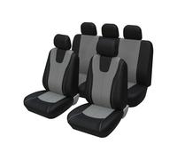 MaKeMoney 9Pcs Car Seat Cover Sets For Nissan Pathfinder S X-Trail X-Trail T30 X-Trail T32 X-Trail T31, Full Sets Seat Covers Waterproof Protector Accessories,E/灰色