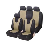 MaKeMoney 9Pcs Car Seat Cover Sets For Nissan Pathfinder S X-Trail X-Trail T30 X-Trail T32 X-Trail T31, Full Sets Seat Covers Waterproof Protector Accessories,A/米色