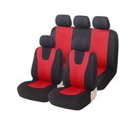 MaKeMoney 9Pcs Car Seat Cover Sets For Nissan Pathfinder S X-Trail X-Trail T30 X-Trail T32 X-Trail T31, Full Sets Seat Covers Waterproof Protector Accessories,C/红色
