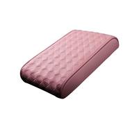 MaKeMoney Car Armrest Cushion For H-yundai Getz Reina Ioniq Bayon Elantra Veloster Tucson, PU Leather Memory Foam Armrest Box Armrest Seat Box Cover Accessories, F/Pink