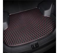 MaKeMoney Car Leather Boot Mats For Mercedes Benz A-Class W177 A35 A45 S AMG 4MATIC 2019-2024, Boot Liner Mats Anti-Scratch Anti-Slip Cargo Carpet Protective Mat Accessories,D/Black-Red