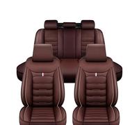MaKeMoney Leather Car Seat Covers For BMW M5 F90 5er 7.Gen 2017-2024, Full Set Breathable Front and Rear Seat Covers Protectors,D/Coffee