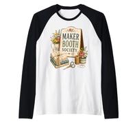 Maker Booth Society Craft Fair Aesthetic Raglan Baseball Tee