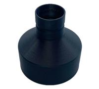 Maker Fixer Male OD 100mm 4" Fits Inside Measure Inner Diameter of Opening Dust Extraction Adaptor Compatible with DeWalt AirLock