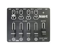 Maker hart Just Mic 4 Channel Mini Microphone Mixer/Portable Phantom Power/Audio Interface
