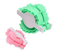 Maker - Knitting Machine | 2pcs Fluff Ball Weaving Tool | Heart Shape Crochet Yarn Maker | Portable Fluff Handmade Ball Weaving Tool for Kids Adults Beginners