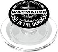 Maker Miracle Worker The Light The Way The Truth ART ON BACK PopSockets PopGrip for MagSafe