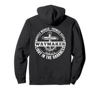 Maker Miracle Worker The Light The Way The Truth ART ON BACK Pullover Hoodie