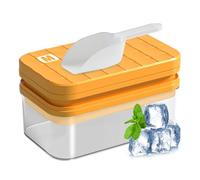 Maker Set - Freezer Tray Bin, Removable Grid Mold, Beverage Cooling Tool | Anti-Spill Food Grade Design Structure, Cocktail Drink Preparation Gadget Kitchen Storage Tequila Whisky Vodka Use