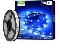 Maker-Sphere WiFi Smart LED Strip Light, 5M RGB Colour Changing, 30 LEDs/M, Works with Alexa and Google Home, App Control