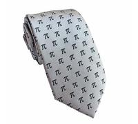 Maker V Pi Necktie, Pi Tie, Math Ties, Mathematics gift for men, Geometry, Calculus, STEM neckties, Pi symbol gifts