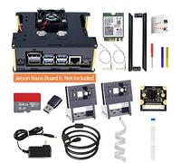 Makeronics Developer Kit for Jetson Nano -IMX 219-77 Camera Module with Camera Case| 64GB Class 10 TF Card with Card Reader | Jetson Nano Acrylic Case For A02 and B01 | 8265 Wireless Card with Antenna